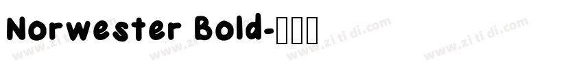 Norwester Bold字体转换